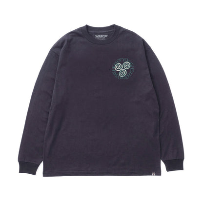 SAYHELLO Pigment Slap Logo Tee セイハロー ピグメント スラップ ロゴ ティー 25AW-D2-02【メンズ 長袖Tシャツ ピグメント染め スクリーンプリント ヘビーウェイト 厚手 25FW】