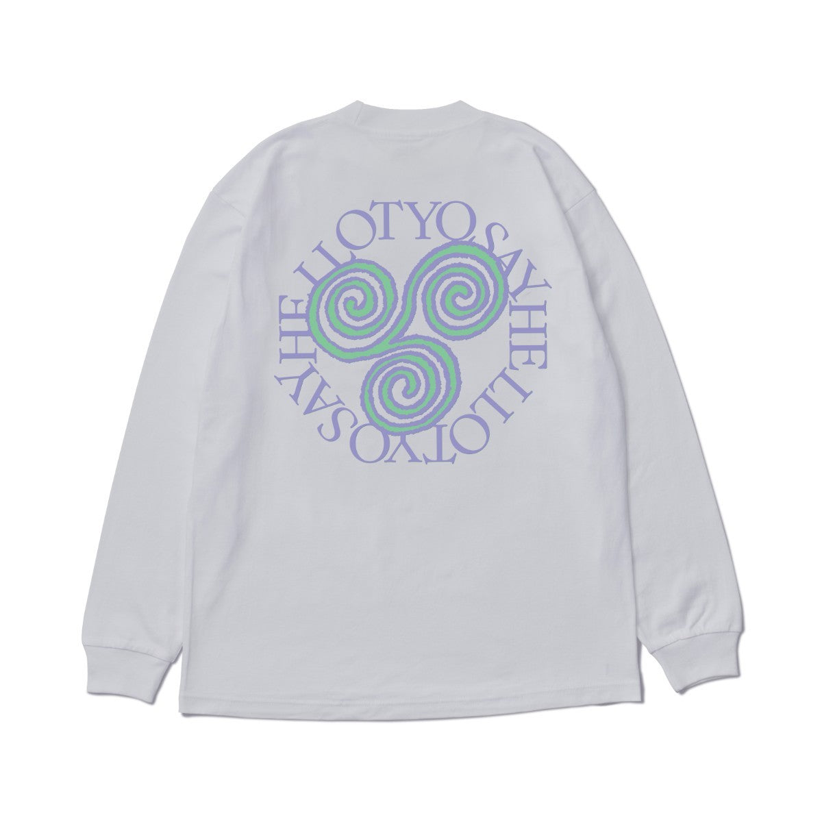SAYHELLO Pigment Slap Logo Tee セイハロー ピグメント スラップ ロゴ ティー 25AW-D2-02【メンズ 長袖Tシャツ ピグメント染め スクリーンプリント ヘビーウェイト 厚手 25FW】