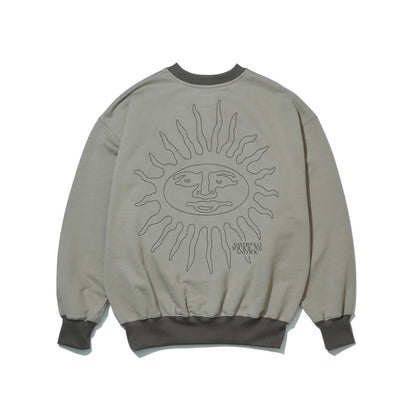 SAYHELLO Sun Rise Crew セイハロー サンライズ クルー 25AW-D3-02【メンズ スウェット トレーナー 裏毛 長袖 トップス ボックスシルエット カジュアル 25FW】