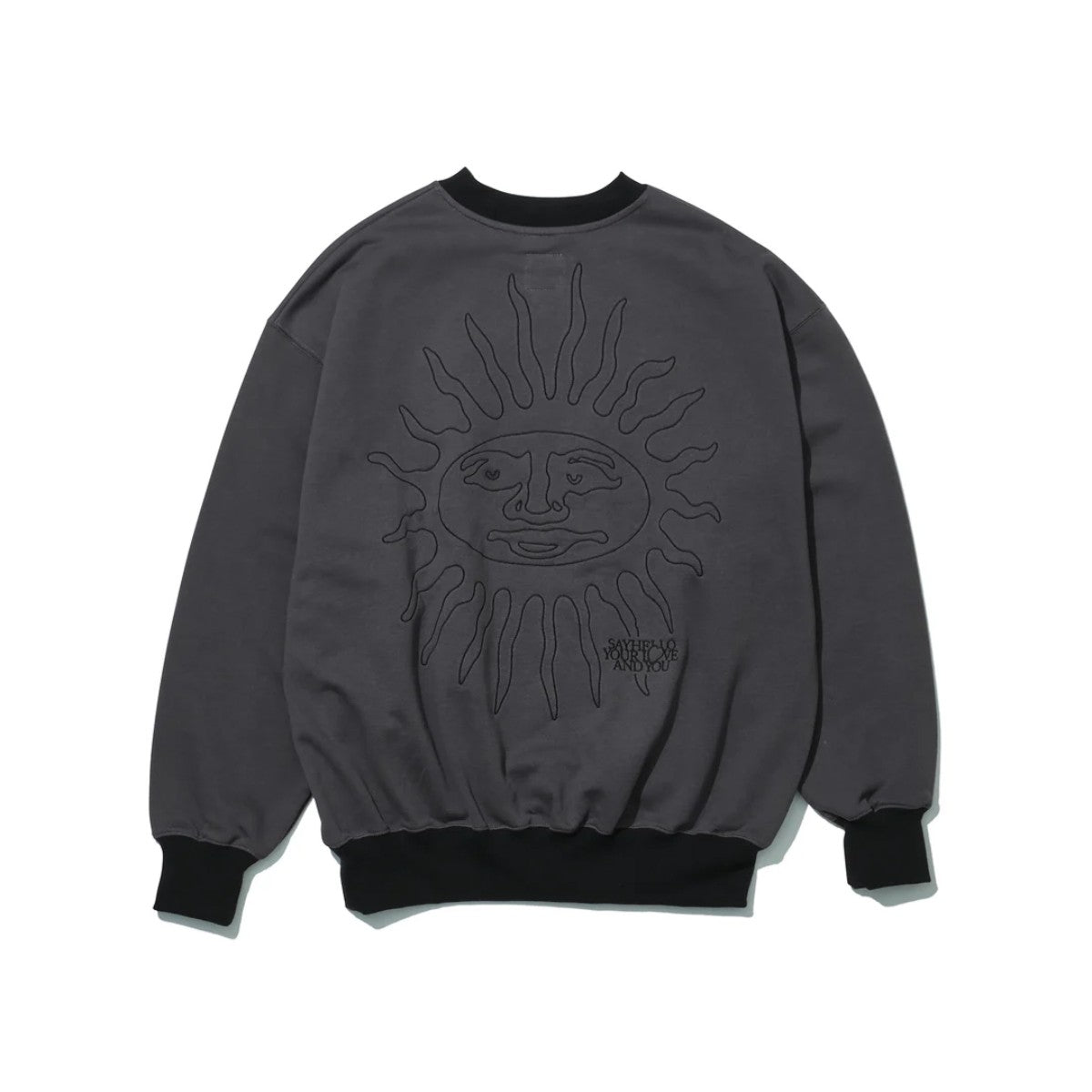 SAYHELLO Sun Rise Crew セイハロー サンライズ クルー 25AW-D3-02【メンズ スウェット トレーナー 裏毛 長袖 トップス ボックスシルエット カジュアル 25FW】