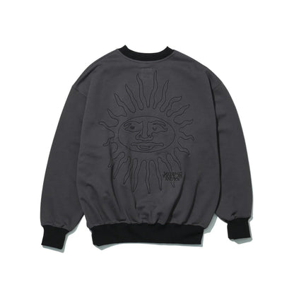 SAYHELLO Sun Rise Crew セイハロー サンライズ クルー 25AW-D3-02【メンズ スウェット トレーナー 裏毛 長袖 トップス ボックスシルエット カジュアル 25FW】