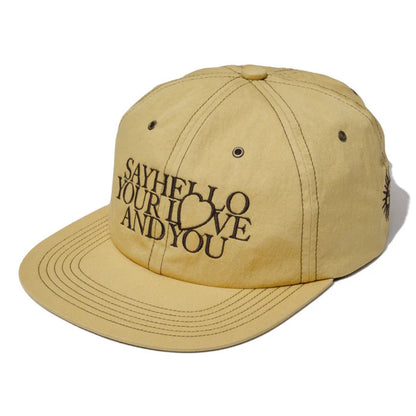 SAYHELLO Sun-Rise Cap セイハロー サンライズ キャップ 25AW-D3-09【メンズ 6パネルベースボールキャップ フラットキャップ 帽子 刺繍 25FW】