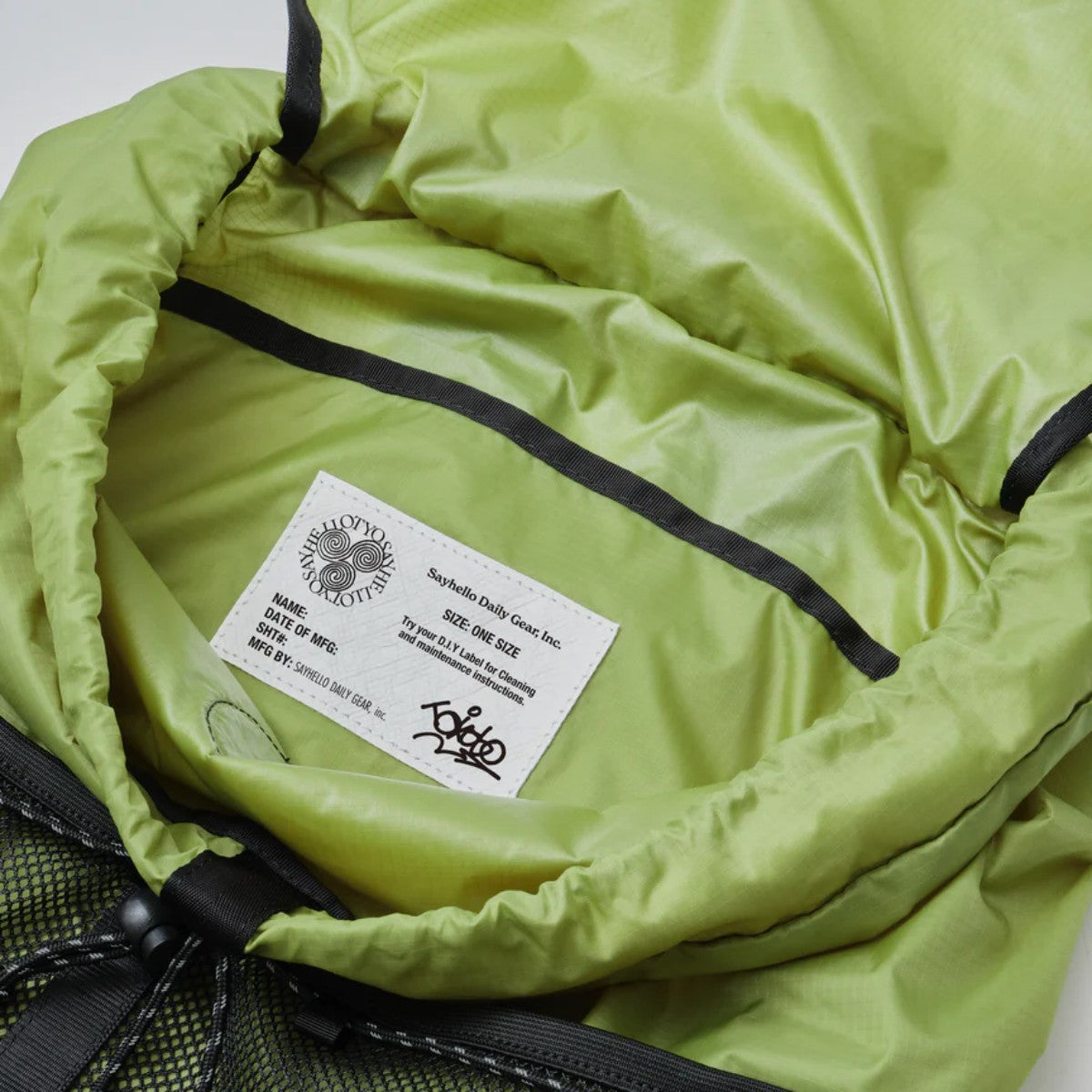 SAYHELLO New Daylily Mesh Bag セイハロー ニュー デイリリー メッシュ バッグ BSC-B03【メンズ バックパック リュックサック デイパック ナイロン バッグパック リフレクター 25FW】