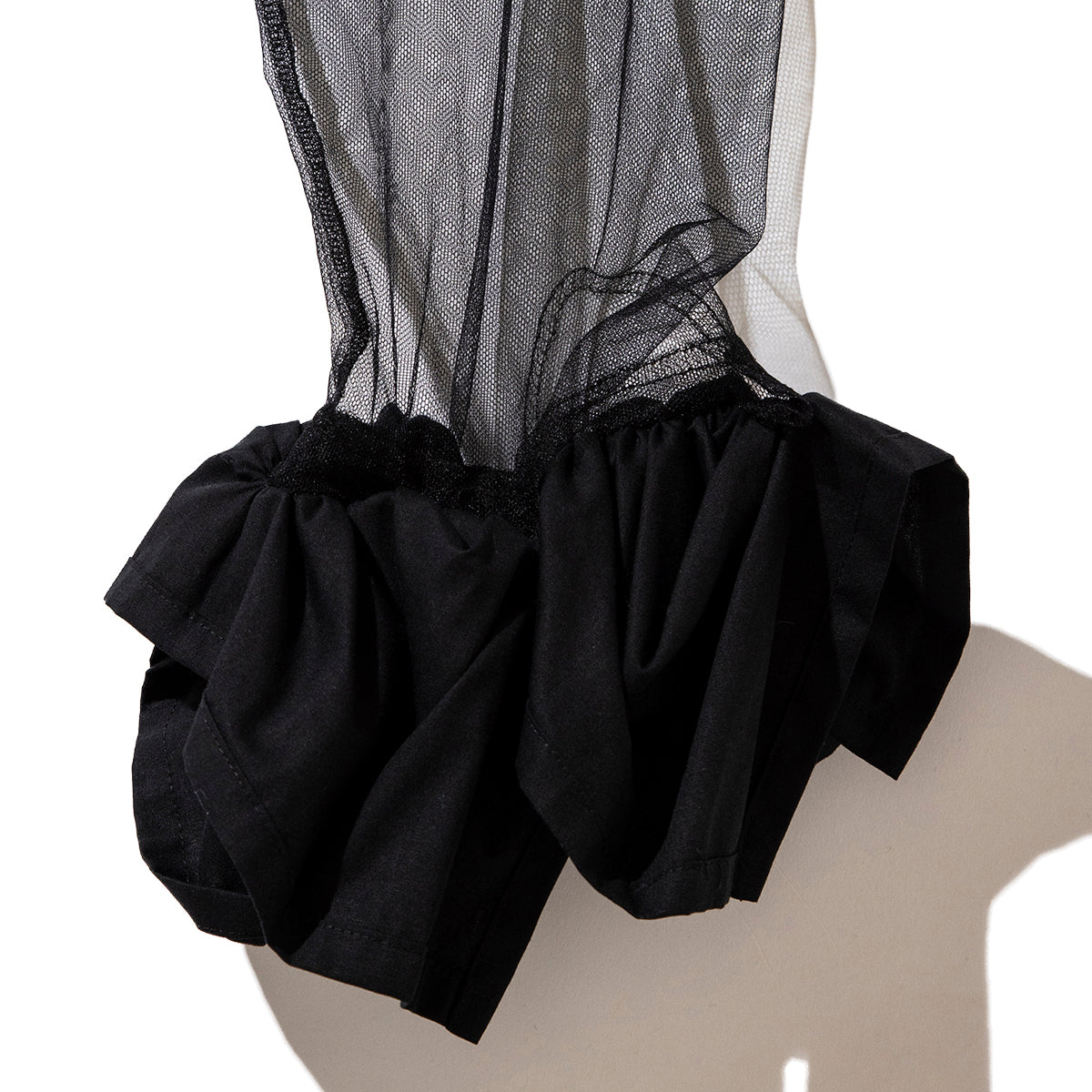 MIYAO Cotton Tulle Top with Ruffles ミヤオ コットンフリル付きチュールトップ MDBL-01【レディース WOMENブランド 楽天NG 25FW】