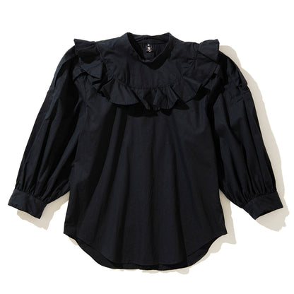 MIYAO Blouse with ruffled flaps ミヤオ フリルフラップ付きブラウス MDBL-05【レディース WOMENブランド 楽天NG 25FW】