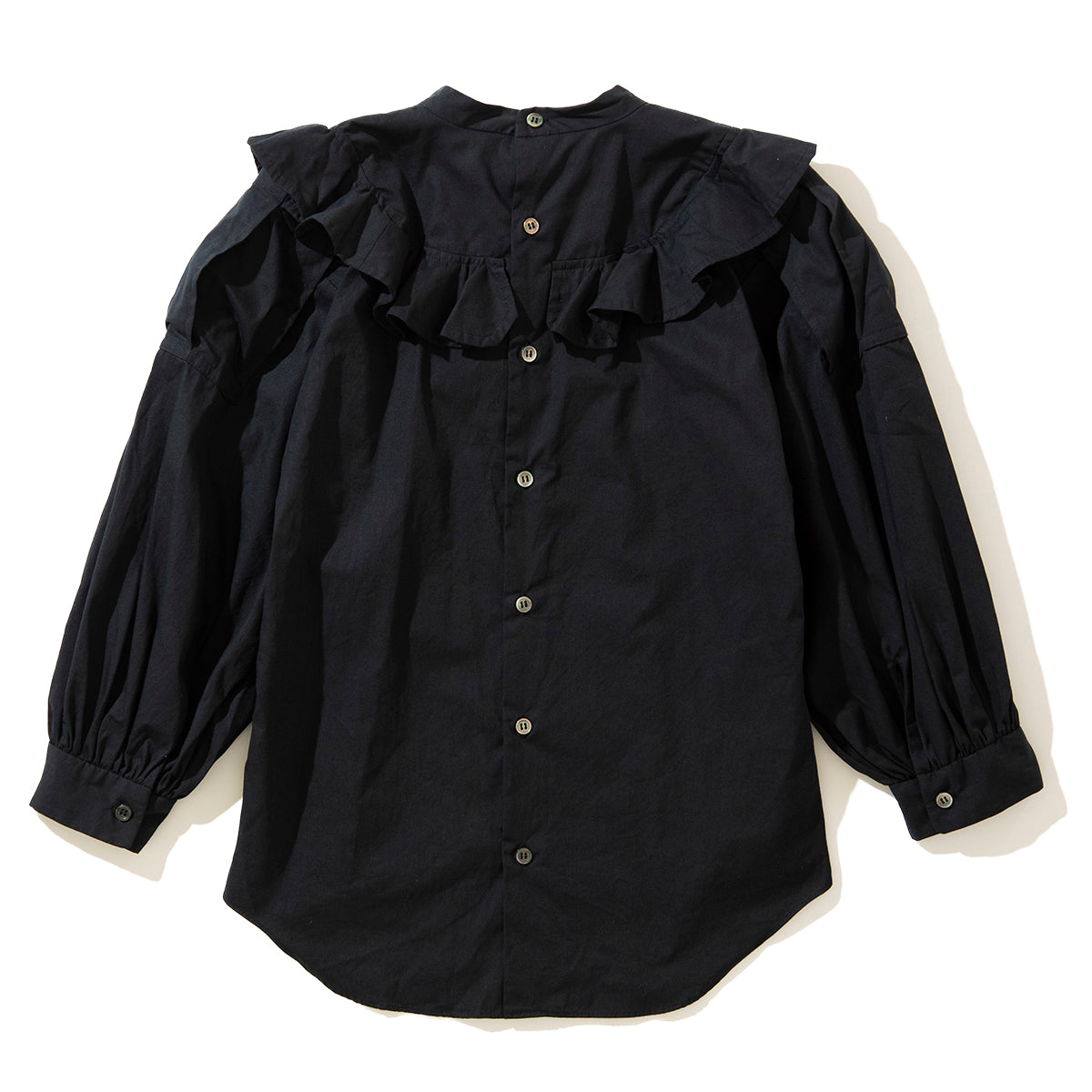 MIYAO Blouse with ruffled flaps ミヤオ フリルフラップ付きブラウス MDBL-05【レディース WOMENブランド 楽天NG 25FW】