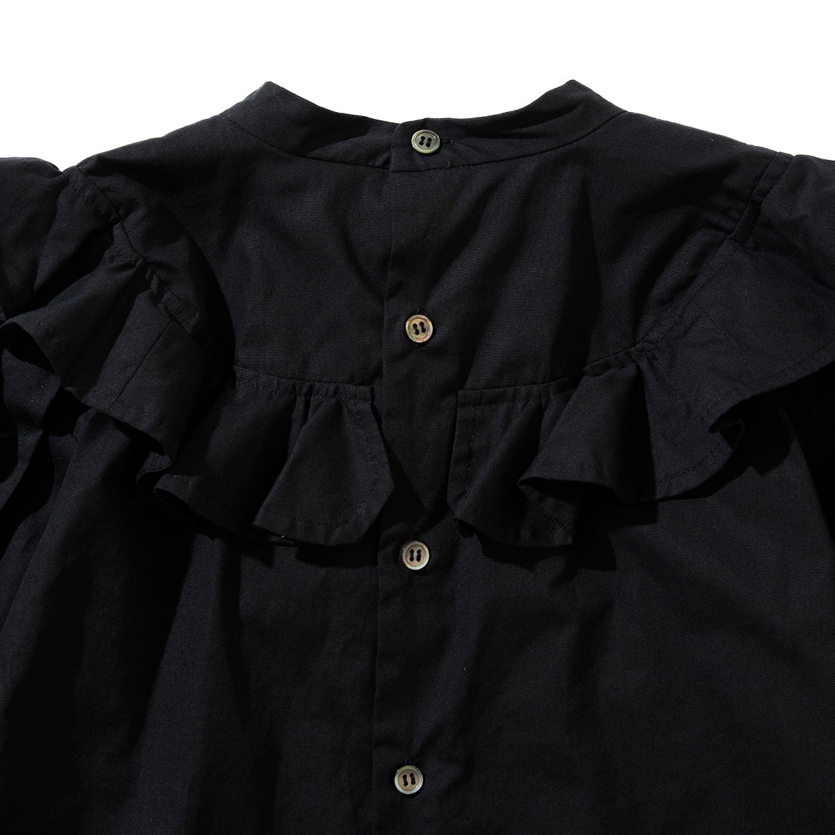 MIYAO Blouse with ruffled flaps ミヤオ フリルフラップ付きブラウス MDBL-05【レディース WOMENブランド 楽天NG 25FW】
