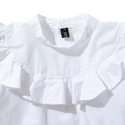 MIYAO Blouse with ruffled flaps ミヤオ フリルフラップ付きブラウス MDBL-05【レディース WOMENブランド 楽天NG 25FW】