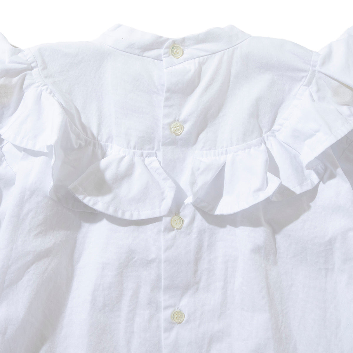 MIYAO Blouse with ruffled flaps ミヤオ フリルフラップ付きブラウス MDBL-05【レディース WOMENブランド 楽天NG 25FW】