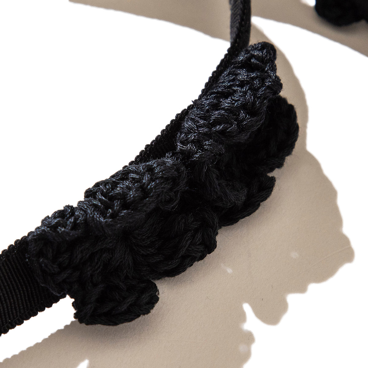 MIYAO Wire-attached collar with crocheted flowers ミヤオ クロシェットフラワー付きワイヤー付け襟 MDER-01【レディース WOMENブランド 楽天NG 25FW】