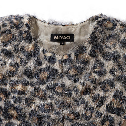 MIYAO Leopard Print Jacket ミヤオ レオパードプリントジャケット MDJK-01【レディース WOMENブランド 楽天NG 25FW】
