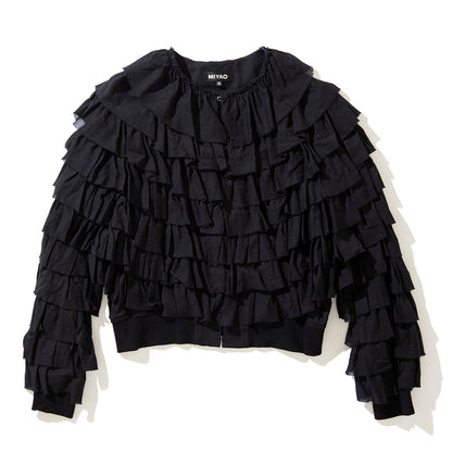 MIYAO Cotton Frill Jacket ミヤオ コットンフリルジャケット MDJK-03【レディース WOMENブランド 楽天NG 25FW】