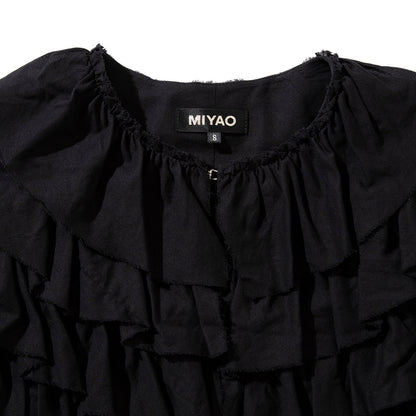MIYAO Cotton Frill Jacket ミヤオ コットンフリルジャケット MDJK-03【レディース WOMENブランド 楽天NG 25FW】