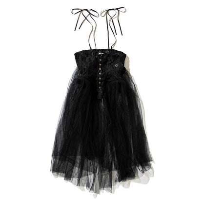 MIYAO Lace Corset Dress ミヤオ レースコルセットドレス MDOP-02【レディース WOMENブランド 楽天NG 25FW】