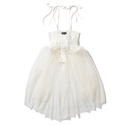 MIYAO Lace Corset Dress ミヤオ レースコルセットドレス MDOP-02【レディース WOMENブランド 楽天NG 25FW】