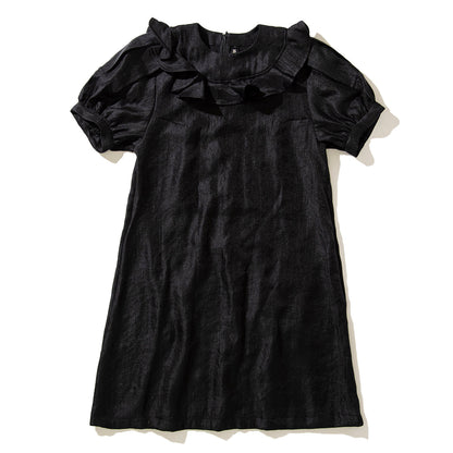 MIYAO Mini Dress with Ruffled Flap ミヤオ フリルフラップ付きミニドレス MDOP-04【レディース WOMENブランド 楽天NG 25FW】
