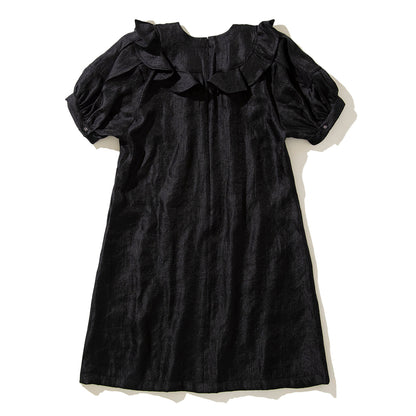 MIYAO Mini Dress with Ruffled Flap ミヤオ フリルフラップ付きミニドレス MDOP-04【レディース WOMENブランド 楽天NG 25FW】