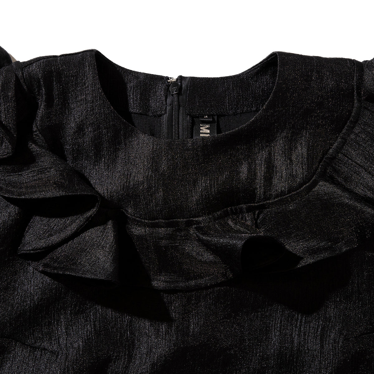 MIYAO Mini Dress with Ruffled Flap ミヤオ フリルフラップ付きミニドレス MDOP-04【レディース WOMENブランド 楽天NG 25FW】
