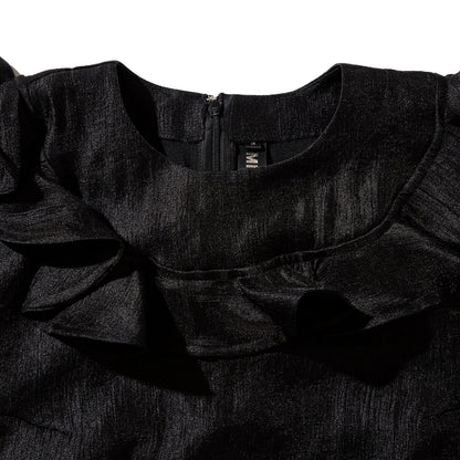 MIYAO Mini Dress with Ruffled Flap ミヤオ フリルフラップ付きミニドレス MDOP-04【レディース WOMENブランド 楽天NG 25FW】