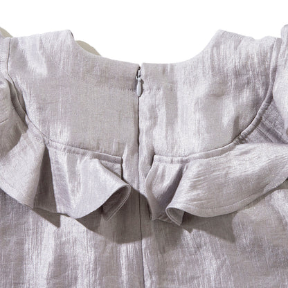 MIYAO Mini Dress with Ruffled Flap ミヤオ フリルフラップ付きミニドレス MDOP-04【レディース WOMENブランド 楽天NG 25FW】