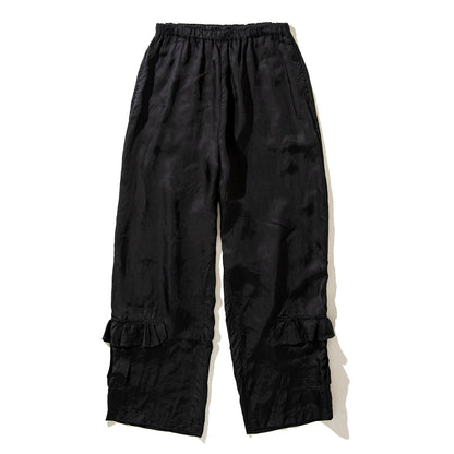 MIYAO Work pants with frill flaps ミヤオ フリルフラップ付きワークパンツ MDPT-01【レディース WOMENブランド 楽天NG 25FW】