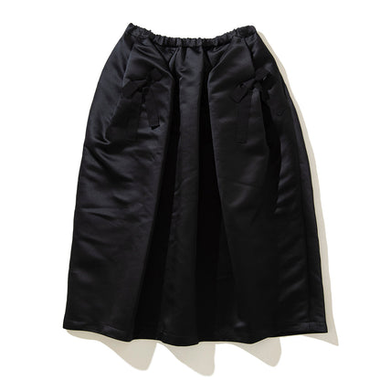 MIYAO Ribbon-Trimmed Tuck Skirt ミヤオ リボン付きタックスカート MDSK-02【レディース WOMENブランド 楽天NG 25FW】