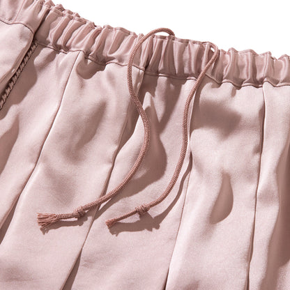 MIYAO Soft pleated skirt with drawstring ミヤオ コード入りソフトプリーツスカート MDSK-03【レディース WOMENブランド 楽天NG 25FW】