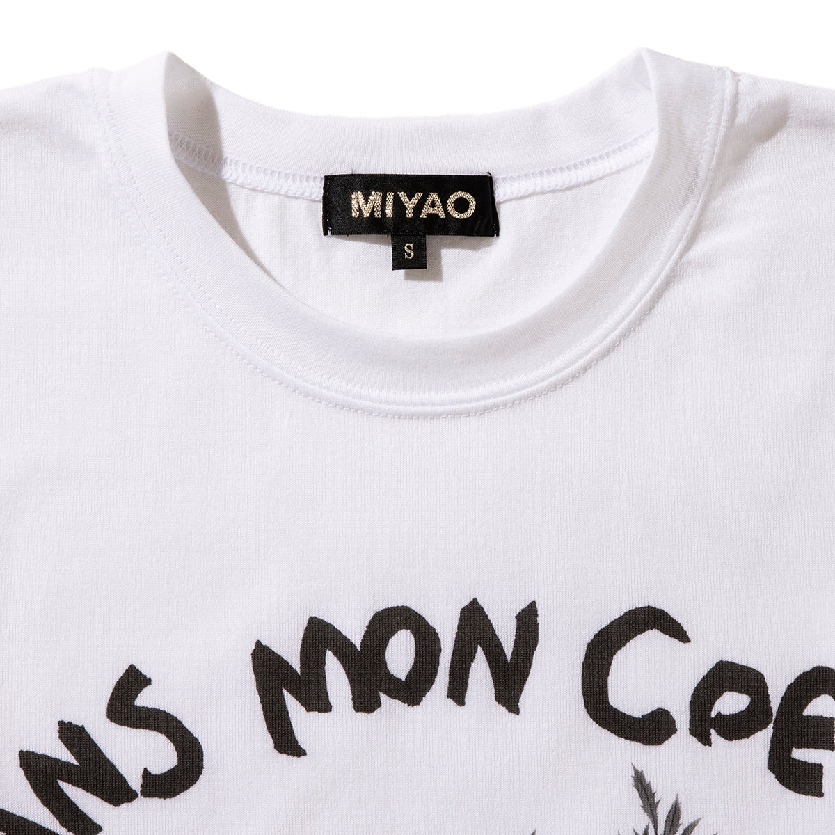 MIYAO Inkjet-printed T-shirt ミヤオ インクジェットプリントＴシャツ MDTS-01【レディース WOMENブランド 楽天NG 25FW】