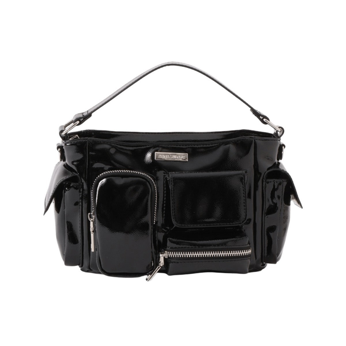 ANNA SUI NYC MULTI-POCKET MINI BAG アナスイ エヌワイシー マルチポケットチビバッグ 13261030【レディース バッグ マルチポケット 2WAY 合皮 光沢感 デイリー使用 25FW】
