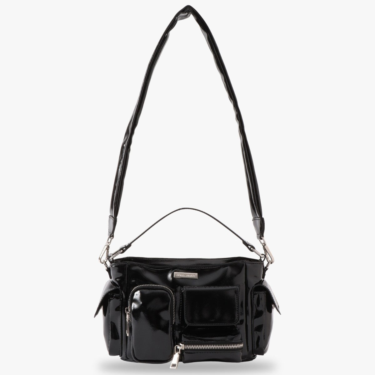 ANNA SUI NYC MULTI-POCKET MINI BAG アナスイ エヌワイシー マルチポケットチビバッグ 13261030【レディース バッグ マルチポケット 2WAY 合皮 光沢感 デイリー使用 25FW】