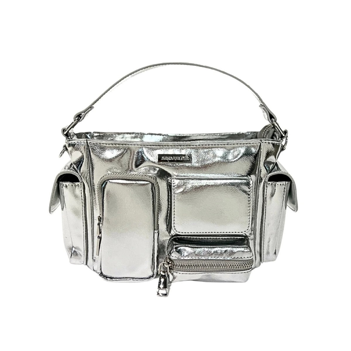 ANNA SUI NYC MULTI-POCKET MINI BAG アナスイ エヌワイシー マルチポケットチビバッグ 13261030【レディース バッグ マルチポケット 2WAY 合皮 光沢感 デイリー使用 25FW】