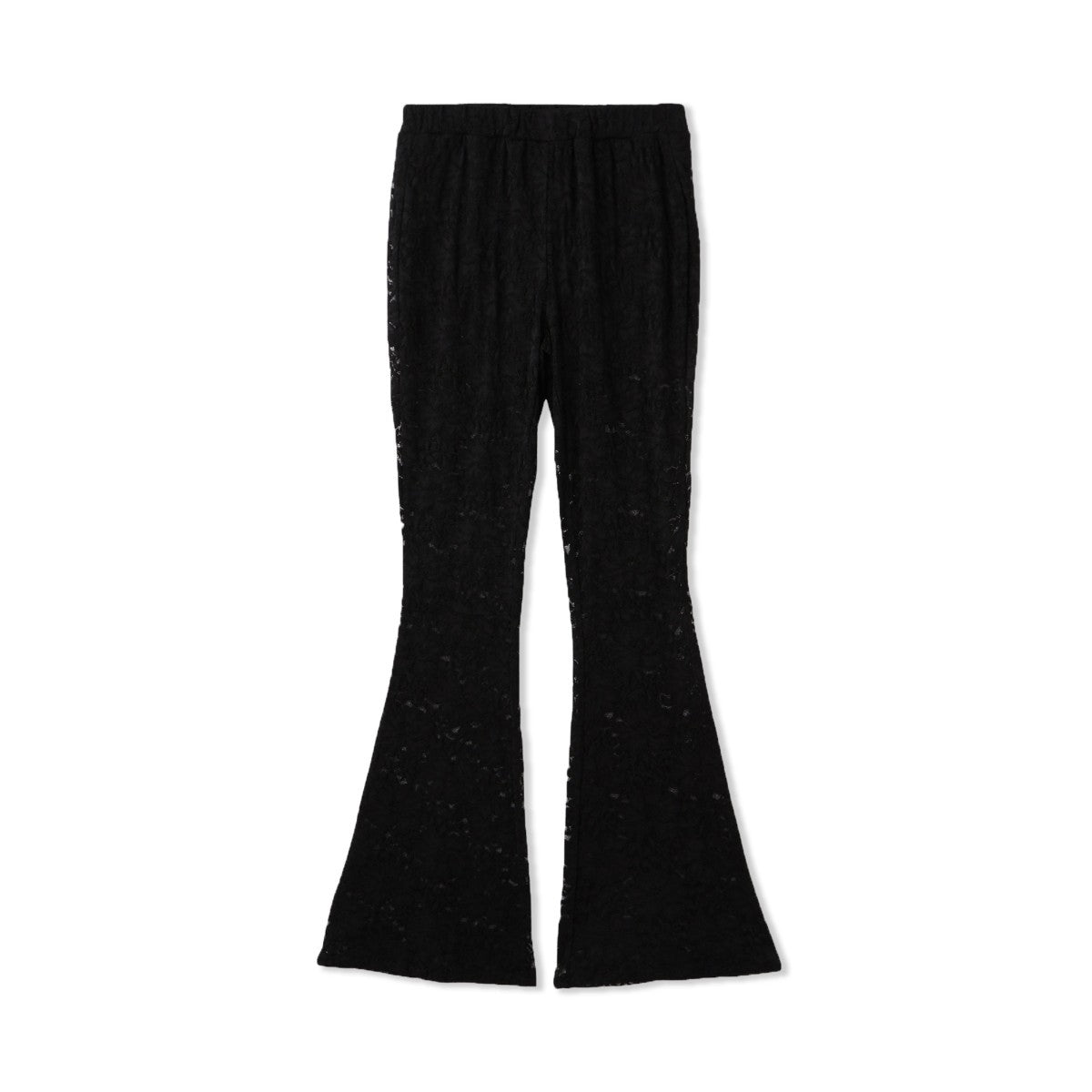 ANNA SUI NYC FLOWER LACE STRETCH PANTS アナスイ エヌワイシー フラワーレースストレッチパンツ 15130247【レディース パンツ ボトムス フラワーレース ストレッチ ベルボトム 透け感 スタイルアップ 25FW】