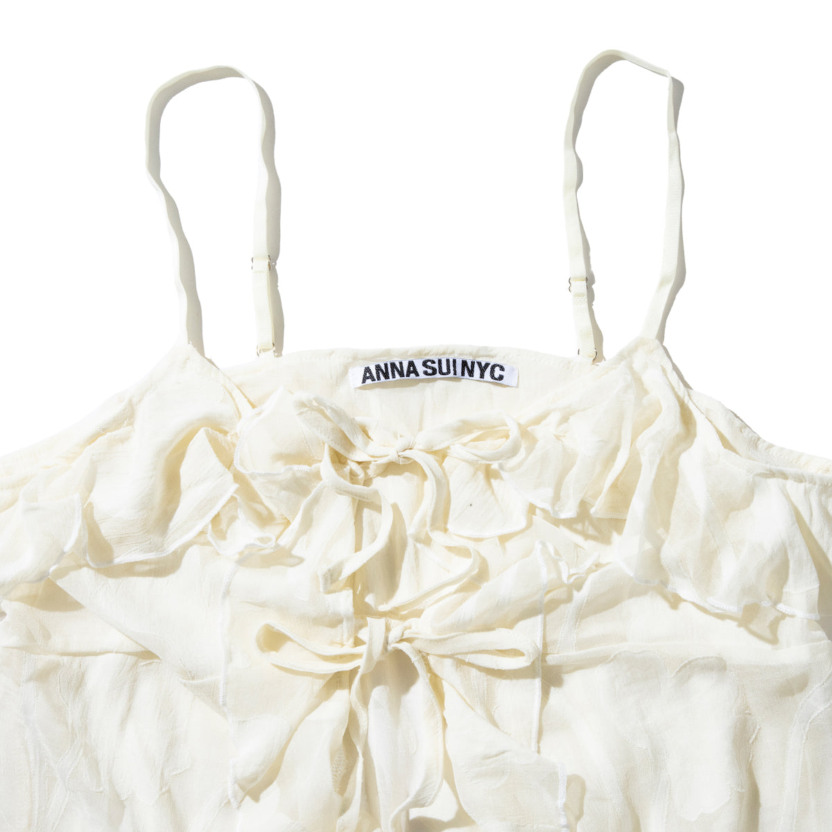 ANNA SUI NYC RUFFLED CHIFFON CAMISOLE アナスイ エヌワイシー ラッフルシフォンキャミソール 15210281【レディース キャミワンピース ラッフル レイヤード  25FW】