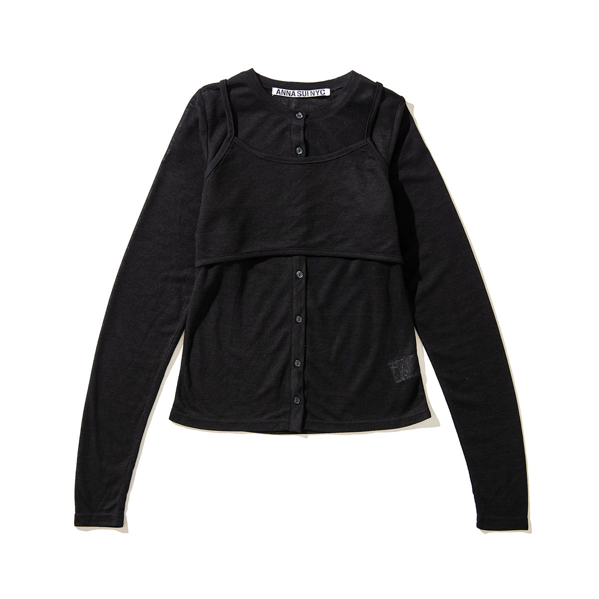 ANNA SUI NYC LAYERED BRA TOP アナスイ エヌワイシー レイヤードブラトップ 15210303【レディース レディース カーディガン ブラトップ レイヤード トップス 25FW】
