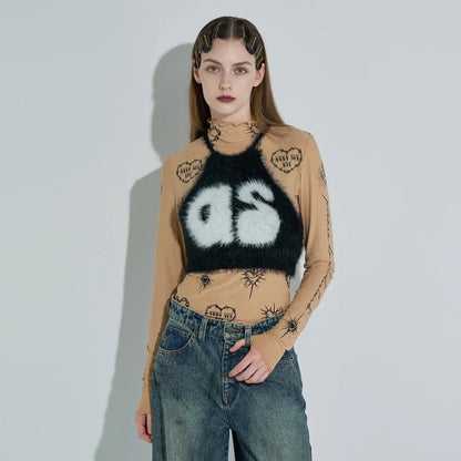 ANNA SUI NYC Knit Halter Neck Camisole アナスイ エヌワイシー ニットホルターネックキャミ 15210315【レディース WOMENブランド 楽天NG 25FW】