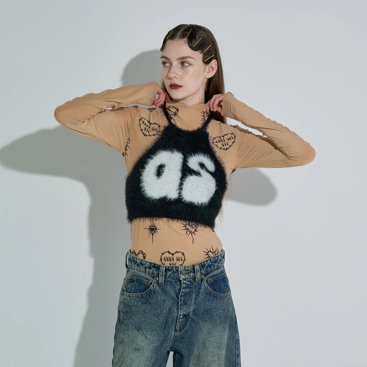 ANNA SUI NYC Knit Halter Neck Camisole アナスイ エヌワイシー ニットホルターネックキャミ 15210315【レディース WOMENブランド 楽天NG 25FW】