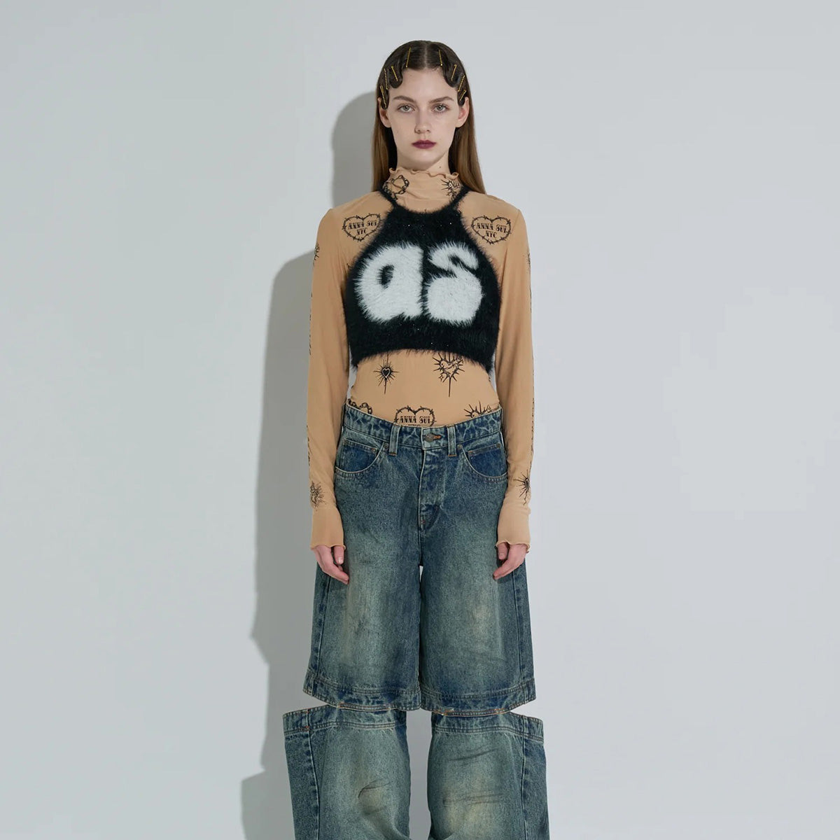 ANNA SUI NYC Knit Halter Neck Camisole アナスイ エヌワイシー ニットホルターネックキャミ 15210315【レディース WOMENブランド 楽天NG 25FW】