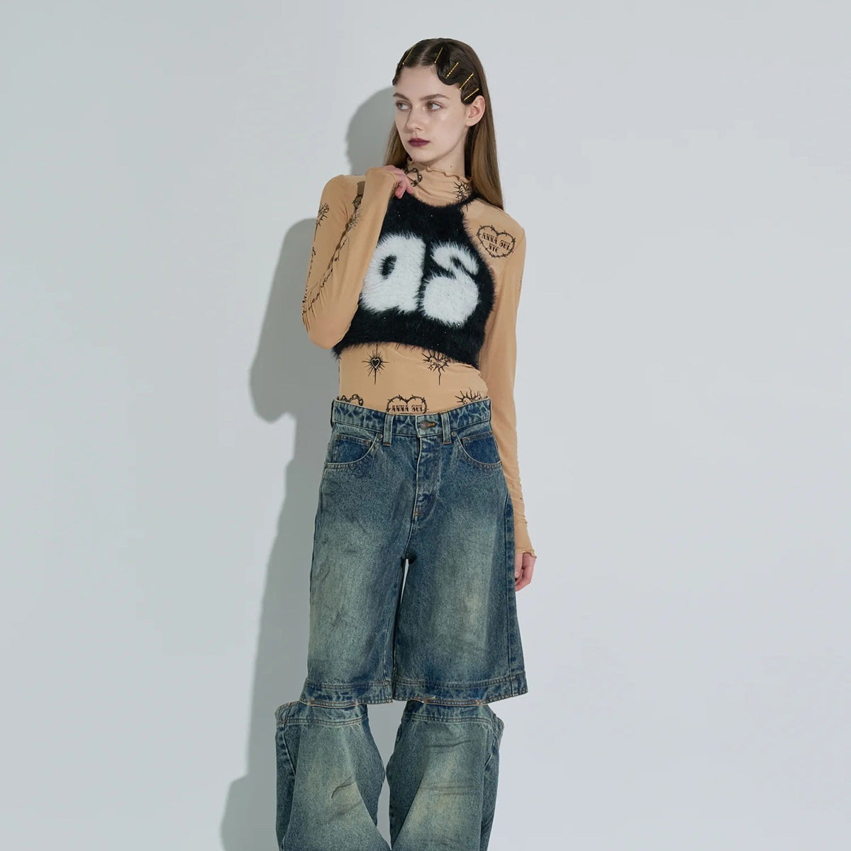 ANNA SUI NYC Knit Halter Neck Camisole アナスイ エヌワイシー ニットホルターネックキャミ 15210315【レディース WOMENブランド 楽天NG 25FW】