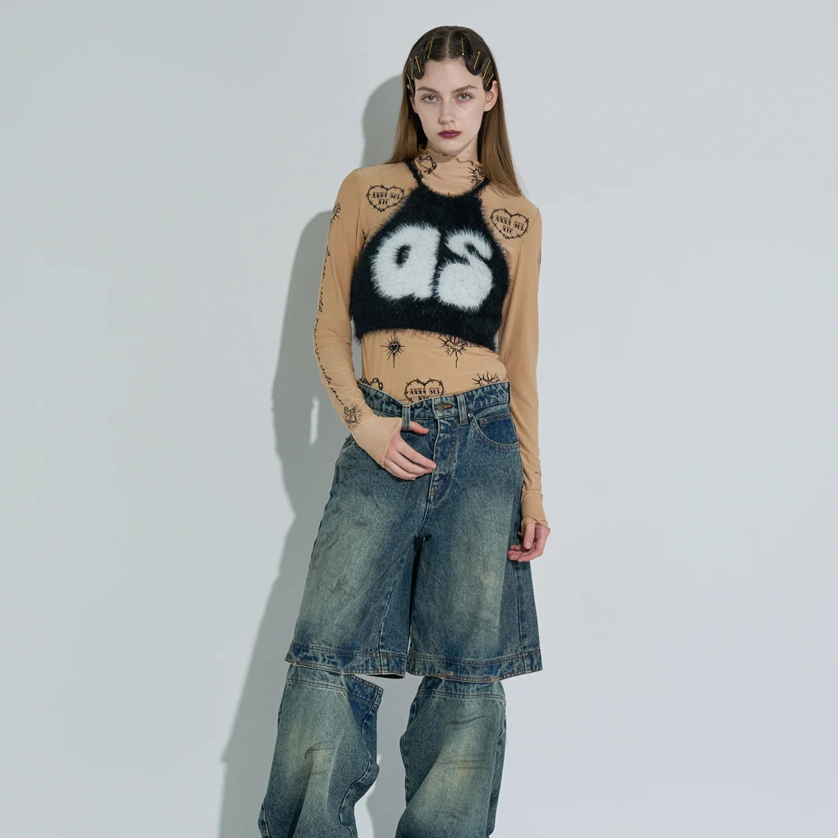 ANNA SUI NYC Knit Halter Neck Camisole アナスイ エヌワイシー ニットホルターネックキャミ 15210315【レディース WOMENブランド 楽天NG 25FW】