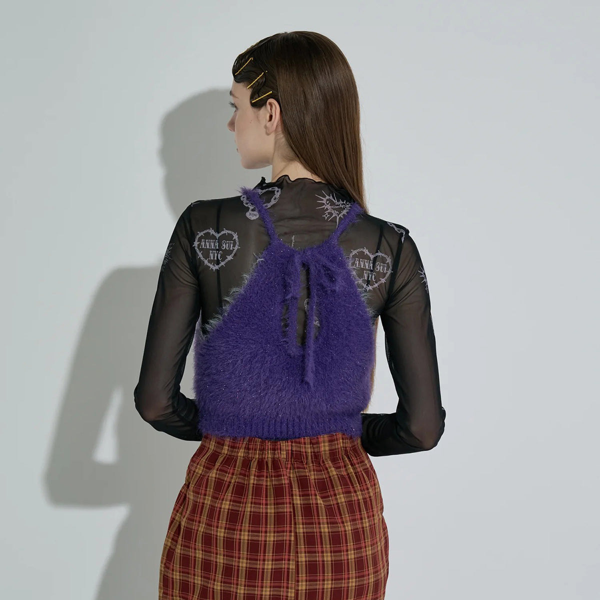 ANNA SUI NYC Knit Halter Neck Camisole アナスイ エヌワイシー ニットホルターネックキャミ 15210315【レディース WOMENブランド 楽天NG 25FW】