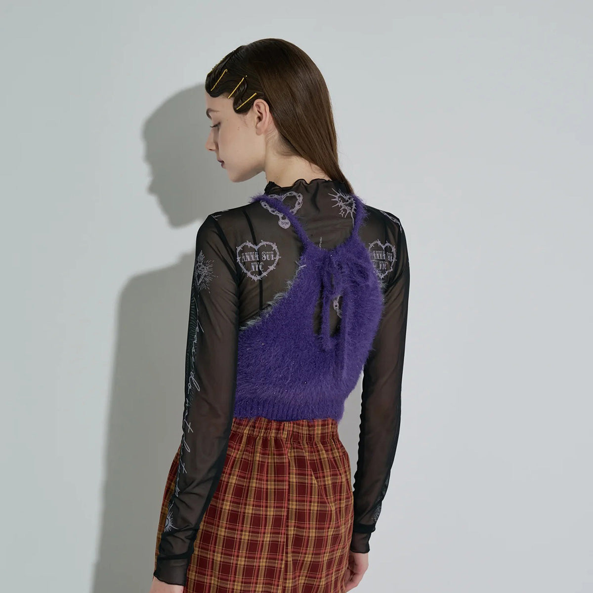 ANNA SUI NYC Knit Halter Neck Camisole アナスイ エヌワイシー ニットホルターネックキャミ 15210315【レディース WOMENブランド 楽天NG 25FW】