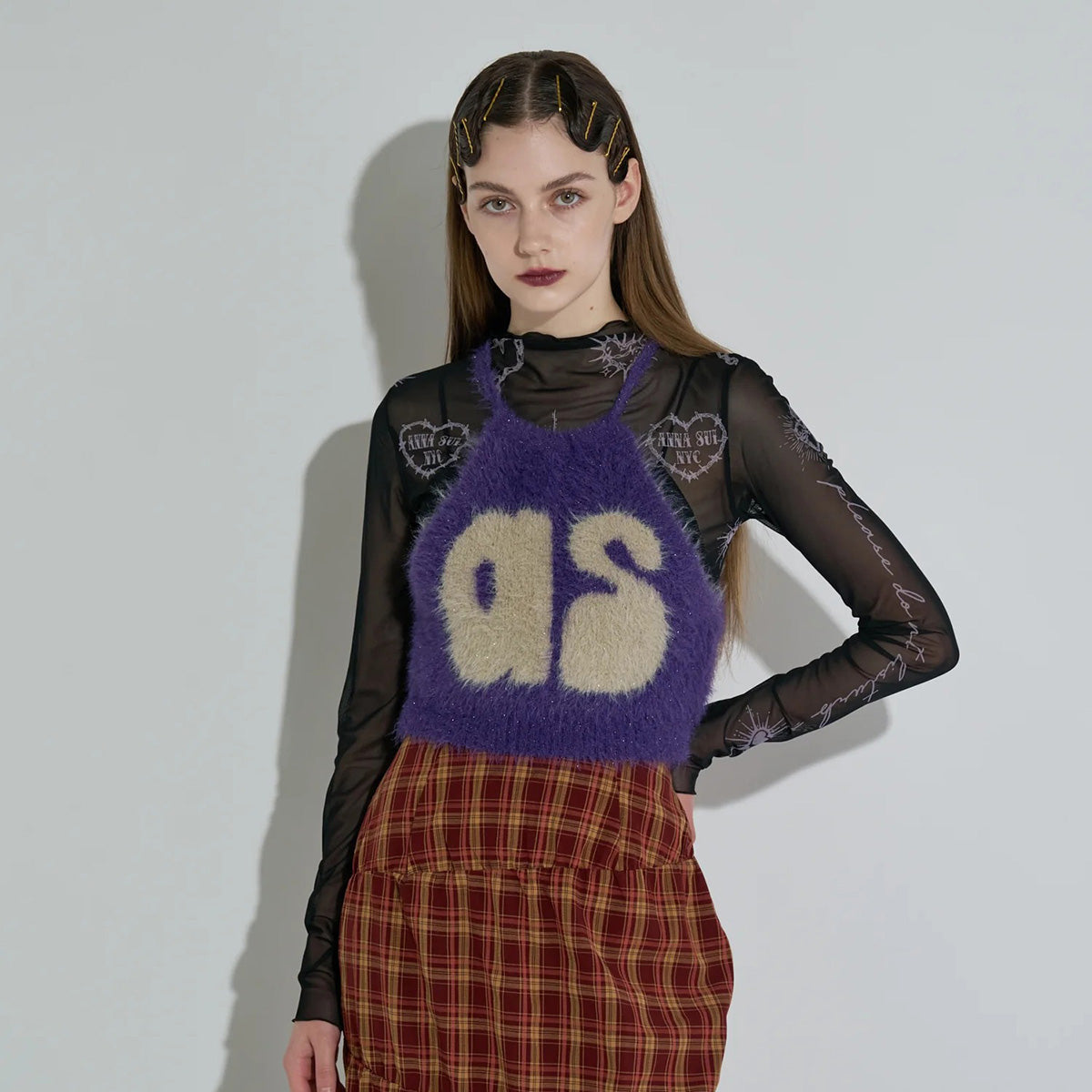 ANNA SUI NYC Knit Halter Neck Camisole アナスイ エヌワイシー ニットホルターネックキャミ 15210315【レディース WOMENブランド 楽天NG 25FW】