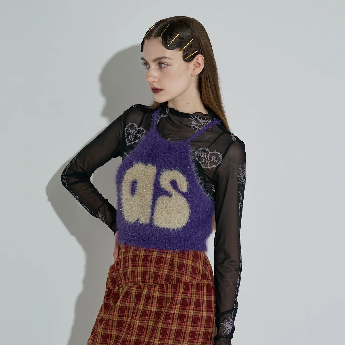 ANNA SUI NYC Knit Halter Neck Camisole アナスイ エヌワイシー ニットホルターネックキャミ 15210315【レディース WOMENブランド 楽天NG 25FW】