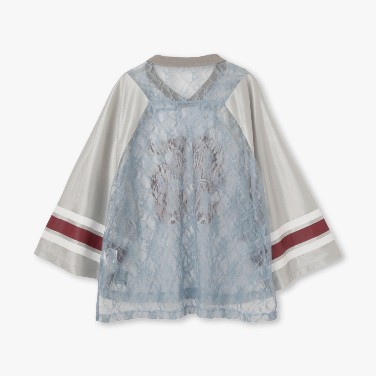 ANNA SUI NYC BUTTERFLY PRINT GAME SHIRT アナスイ エヌワイシー バタフライプリントゲームシャツ 15213296【レディース ゲームシャツ レース素材 ナンバリングプリント 蝶モチーフ スポーティ 25FW】