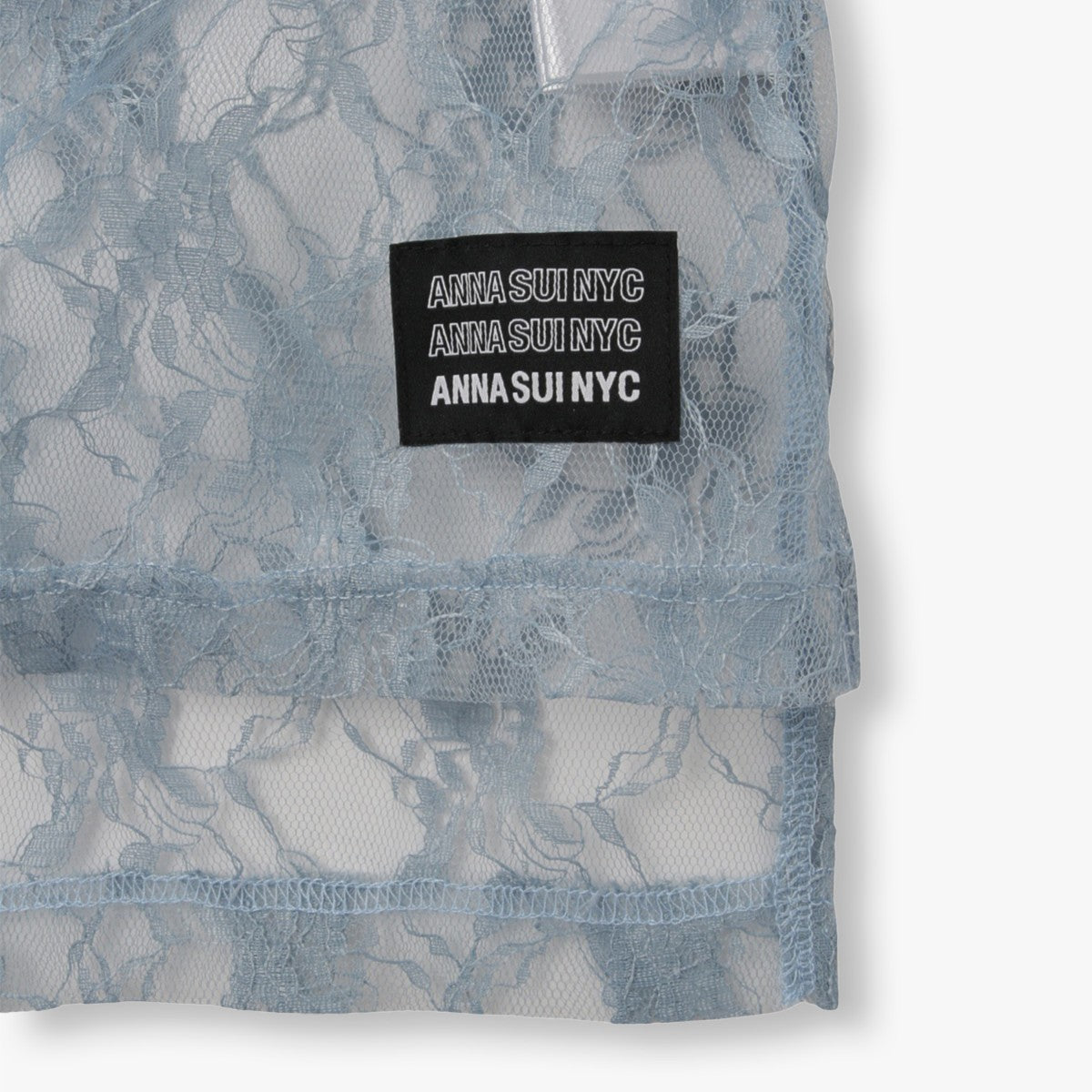 ANNA SUI NYC BUTTERFLY PRINT GAME SHIRT アナスイ エヌワイシー バタフライプリントゲームシャツ 15213296【レディース ゲームシャツ レース素材 ナンバリングプリント 蝶モチーフ スポーティ 25FW】