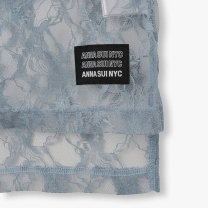 ANNA SUI NYC BUTTERFLY PRINT GAME SHIRT アナスイ エヌワイシー バタフライプリントゲームシャツ 15213296【レディース ゲームシャツ レース素材 ナンバリングプリント 蝶モチーフ スポーティ 25FW】