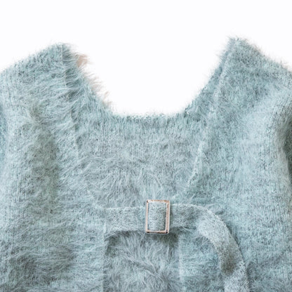 ANNA SUI NYC FEATHER YARN BELT CARDIGAN アナスイ エヌワイシー フェザーヤーンベルトカーディガン 15214307【レディース カーディガン シャギー 前後2WAY  25FW】