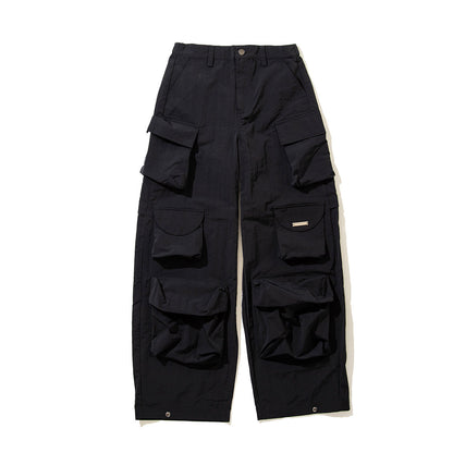 ANNA SUI NYC MATTE BAGGY LONG PANTS アナスイ エヌワイシー マットバギーロングパンツ 15230284【レディース ワイドシルエット ミリタリー ポケット デザインパンツ 25FW】