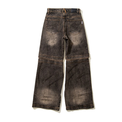 ANNA SUI NYC FUNCTION DENIM PANTS アナスイ エヌワイシー ファンクションデニムパンツ 15230337【レディース デニムパンツ ヴィンテージ風 ワイドシルエット 切り替え デザインパンツ 25FW】