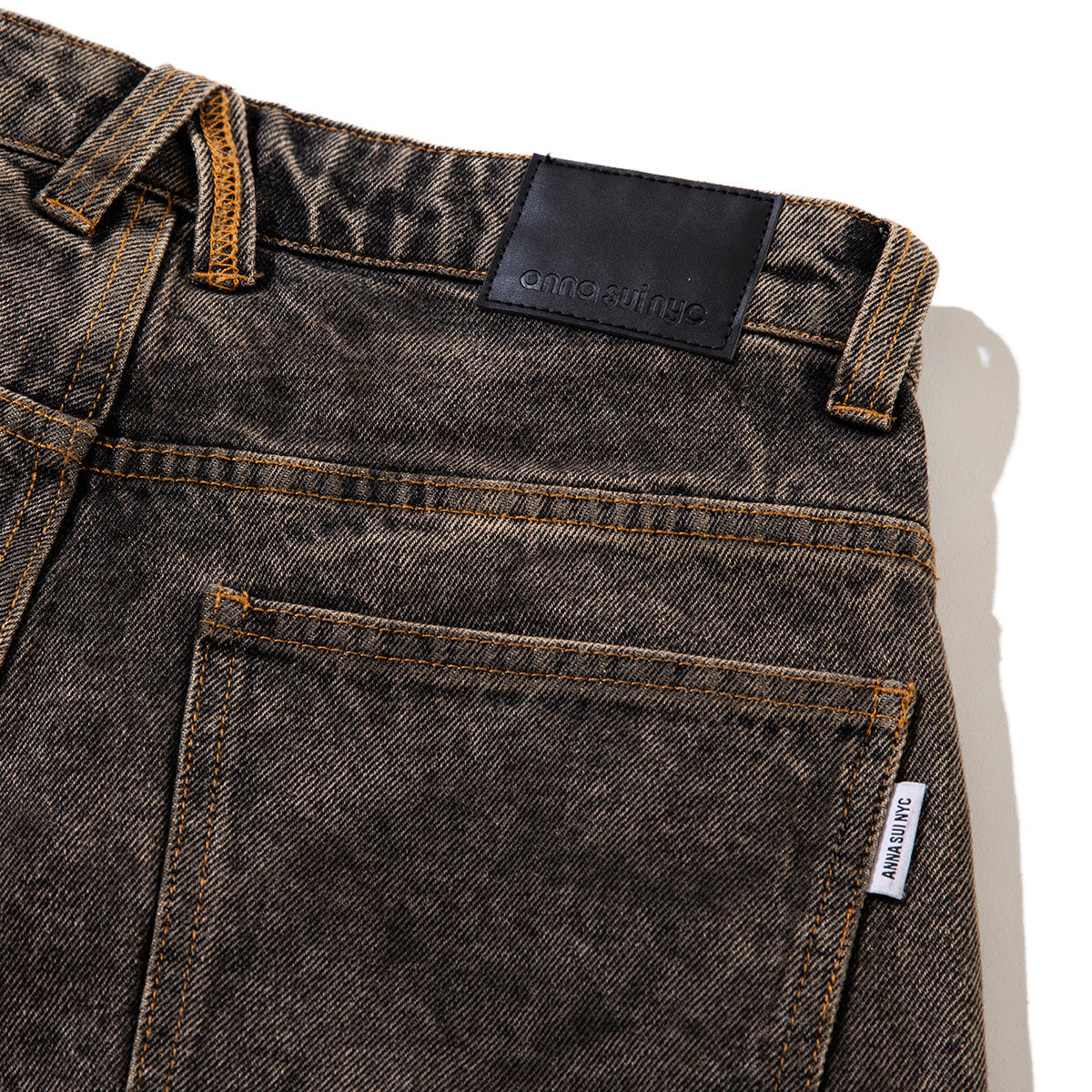 ANNA SUI NYC FUNCTION DENIM PANTS アナスイ エヌワイシー ファンクションデニムパンツ 15230337【レディース デニムパンツ ヴィンテージ風 ワイドシルエット 切り替え デザインパンツ 25FW】